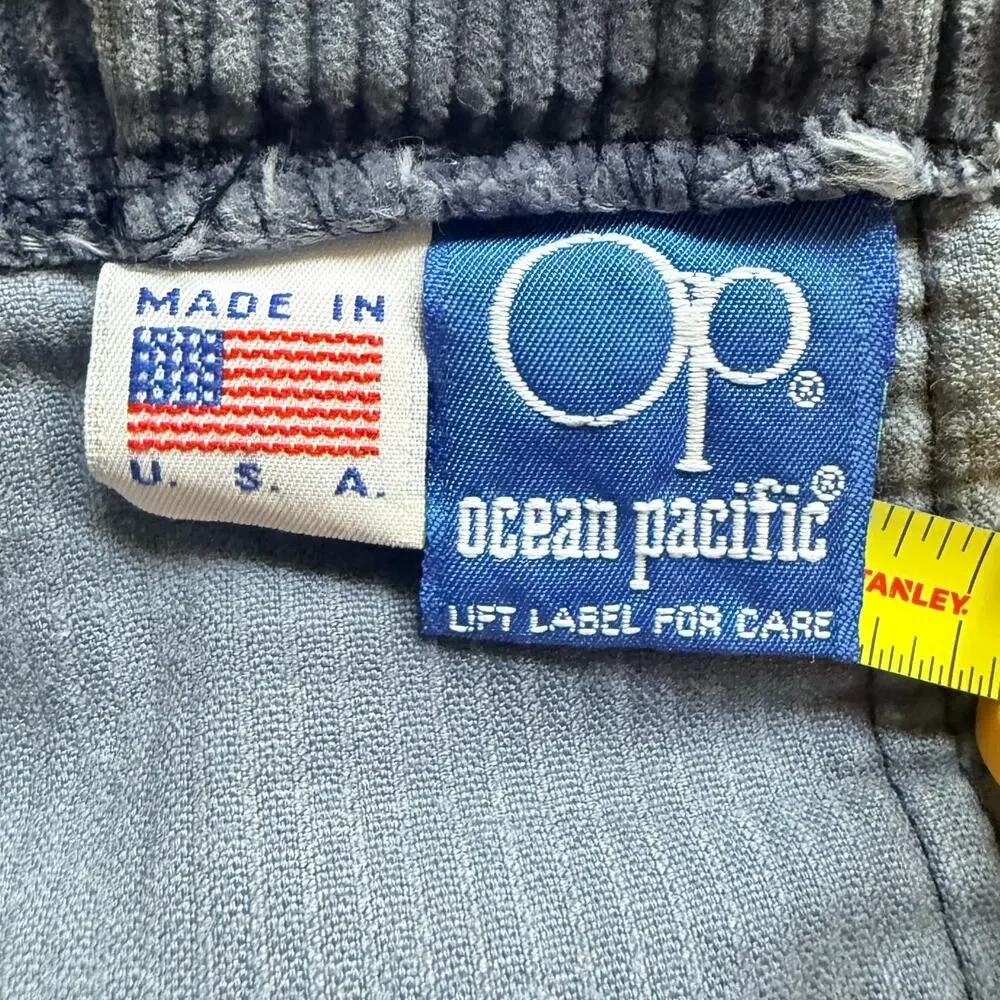 Vintage 1980's Ocean Pacific Shorts Men's 36 Corduroy Made in USA Surf Retro OP